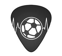 Pick per chitarra I Love Soccer Guitar Plectrums 12pcs For Guitar,Ukulele,Etc. (Thin,Medium And Thick) 0.46mm,0.71mm And 0.96mm