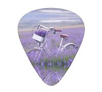 Pick per chitarra Lavender Field Bike Advanced guitar pick 12 pieces Three thicknesses for bass,electric guitar,acoustic guitar bag
