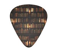 Pick per chitarra Library Bookshelf Book Advanced guitar pick 12 pieces Three thicknesses for bass,electric guitar,acoustic guitar bag