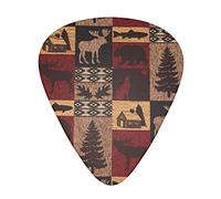 Pick per chitarra Lodge Bear Deer Fish Guitar Picks - Guitar Accessories - Guitar Picks For Acoustic Guitar,Electric Guitar,Bass Guitar For Men Women Professional Guitarist,Musicians And Beginner.