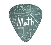Pick per chitarra Math Lesson Word Guitar Picks - Guitar Accessories - Guitar Picks For Acoustic Guitar,Electric Guitar,Bass Guitar For Men Women Professional Guitarist,Musicians And Beginner.