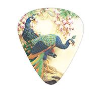 Pick per chitarra Oriental Peacock on Flower Tree Advanced guitar pick 12 pieces Three thicknesses for bass,electric guitar,acoustic guitar bag