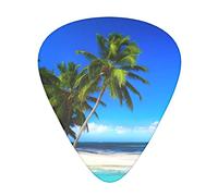 Pick per chitarra Palm Trees and Clear Sea Advanced guitar pick 12 pieces Three thicknesses for bass,electric guitar,acoustic guitar bag