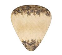 Pick per chitarra Pine Cone Border Guitar Plectrums 12pcs For Guitar,Ukulele,Etc. (Thin,Medium And Thick) 0.46mm,0.71mm And 0.96mm