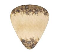Pick per chitarra Pine Cone Border Guitar Plectrums 12pcs For Guitar,Ukulele,Etc. (Thin,Medium And Thick) 0.46mm,0.71mm And 0.96mm