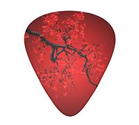 Pick per chitarra Red Flower Advanced guitar pick 12 pieces Three thicknesses for bass,electric guitar,acoustic guitar bag