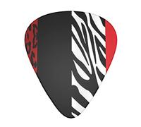 Pick per chitarra Red Leopard and Zebra Animal Advanced guitar pick 12 pieces Three thicknesses for bass,electric guitar,acoustic guitar bag