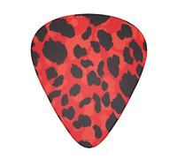 Pick per chitarra Red Leopard Pattern Advanced guitar pick 12 pieces Three thicknesses for bass,electric guitar,acoustic guitar bag