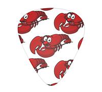 Pick per chitarra Red Lobster Print Advanced guitar pick 12 pieces Three thicknesses for bass,electric guitar,acoustic guitar bag