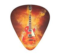 Pick per chitarra Rock Guitar 3 Different Thickness Abstract Art Colorful Celluloid Guitar Pick Plectrums For Bass,Music Lovers Guitar PlayersElectric,Acoustic Guitars Includes 0.46mm,0.71mm,0.96mm