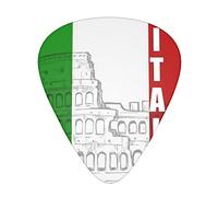 Pick per chitarra Roman Colosseum Italian Flag Advanced guitar pick 12 pieces Three thicknesses for bass,electric guitar,acoustic guitar bag