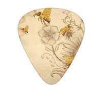 Pick per chitarra Rural Honey Bees Wildflowers Guitar Picks - Guitar Accessories - Guitar Picks For Acoustic Guitar, Guitar,Bass Guitar For Men Women Professional Guitarist,Musicians And Beginner.