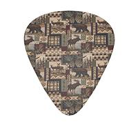 Pick per chitarra Rustic Lodge Bear Advanced guitar pick 12 pieces Three thicknesses for bass,electric guitar,acoustic guitar bag
