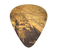 Pick per chitarra Sailing Pirate Theme Guitar Picks - Guitar Accessories - Guitar Picks For Acoustic Guitar,Electric Guitar,Bass Guitar For Men Women Professional Guitarist,Musicians And Beginner.