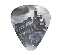 Pick per chitarra Steam Train Clouds Guitar Plectrums 12pcs For Guitar,Ukulele,Etc. (Thin,Medium And Thick) 0.46mm,0.71mm And 0.96mm