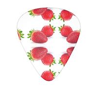 Pick per chitarra Strawberry Guitar Picks - Guitar Accessories - Guitar Picks For Acoustic Guitar,Electric Guitar,Bass Guitar For Men Women Professional Guitarist,Musicians And Beginner.