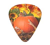 Pick per chitarra Thanksgiving Day Pumpkin Guitar Picks - Guitar Accessories - Guitar Picks For Acoustic Guitar,Electric Guitar,Bass Guitar For Men Women Professional Guitarist,Musicians And Beginner.