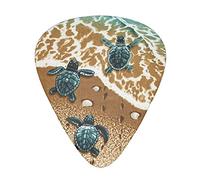Pick per chitarra turtles on the beach Advanced guitar pick 12 pieces Three thicknesses for bass,electric guitar,acoustic guitar bag