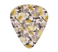 Pick per chitarra Yellow gray flower Advanced guitar pick 12 pieces Three thicknesses for bass,electric guitar,acoustic guitar bag
