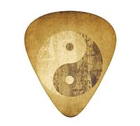 Pick per chitarra Yin Yang Symbol 3 Different Thickness Abstract Art Colorful Celluloid Guitar Pick Plectrums For Bass,Music Lovers Guitar Players,Acoustic Guitars Includes 0.46mm,0.71mm,0.96mm