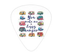 Pick per chitarra You Make Me Happy Camper Trailer Advanced guitar pick 12 pieces Three thicknesses for bass,electric guitar,acoustic guitar bag