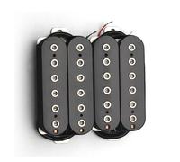 Pick-up Elettrico Accessorio Per Strumento A Ponte Per Chitarra Elettrica Pickup Alnico 5 Retrò Adatto Ai Principianti(Chrome BK 1set)