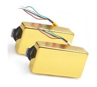 Pick-up Elettrico Pickup A Doppia Bobina Per Chitarra Con Custodia In Ottone Alnico 2 Sigillato Con 4 Bobine E Uscita Via Cavo 7.5K/15K(Gold one set)