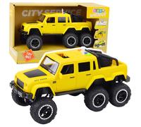 Pick-up fuoristrada con effetti luminosi e sonori con attrito 6x6