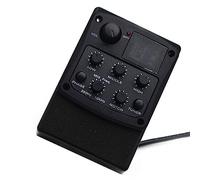 Pick-up per Chitarra Acustica Black Acoustic Guitar Preamp Piezo Pickup 3-Band EQ Equalizer LED Tuner (Color : 03)