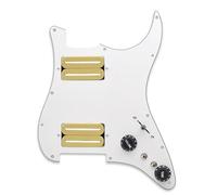 Pick-ups Set per Chitarra Elettrica Battipenna Per Chitarra Elettrica Con Due Battipenna Precablati Caricati Con Humbucker(Beige)