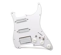 Pick-ups Set per Chitarra Elettrica Pannello Pickup Per Chitarra Elettrica SSH Con Interruttore Di Taglio Pickup Indipendente Adatto Per Interruttore A Cinque Stadi ST SSH(White)