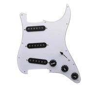 Pick-ups Set per Chitarra Elettrica Per Pickup Single Coil ST 3 Pickup Battipenna Per Chitarra Elettrica Caricato(White A)