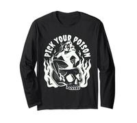 Pick Your Poison Pin Up Devil Woman Tradizionale Tattoo Flash Maglia a Manica