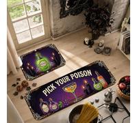 Pick Your Poison Poison Bottle - Set di 2 tappeti da cucina