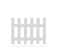 Picket Fence Cutout Unfinished Wood Home and Garden Decor Country Decor Farm House Freestanding Fencing Borders recinzione giardino(Wit,50 * 40cm)