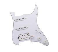 Pickguard Battipenna Per Chitarra Elettrica E Humbucker Bianco Caricato SSH Scratchplate Precablato (Color : 01)