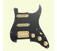 Pickguard Electric Guitar Circuit Gruppo adatto per gli accessori per chitarra elettrica ST singolo pickup singolo a doppio pickup Set Battipenna Pickup(Black panel+rice pickup)