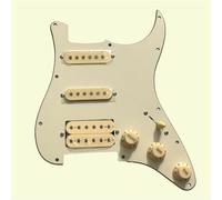 Pickguard Electric Guitar Circuit Gruppo adatto per gli accessori per chitarra elettrica ST singolo pickup singolo a doppio pickup Set Battipenna Pickup(Beige panel+rice pickup)
