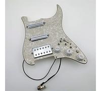 Pickguard Per Chitarra Precablato Doppio Condensatore SSH Pickup Humbucker Cablaggio 4 Set Di Interruttori A Taglio Singolo Parti di ricambio per chitarre