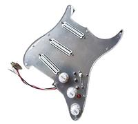 Pickguard Per Chitarra SSS Precablato Pickup Bianco Multifunzione Set Di Pickup Humbucker Dual Hot Rail Parti di ricambio per chitarre