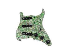 Pickguard Precablato A 7 Vie Completamente Caricato SSS Ainico 5 Pickup Single Coil Set Per Chitarra Elettrica St (Color : 013)