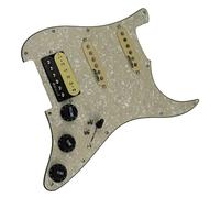 Pickguard SSH Precablato A 7 Vie Completamente Caricato Pickguard Ainico 5 Humbucker Set Cablaggio Adatto Per For ST Chitarra Battipenna precablati Set (Color : 06)