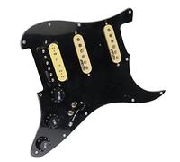 Pickguard SSH Precablato A 7 Vie Completamente Caricato Pickguard Ainico 5 Humbucker Set Cablaggio Adatto Per For ST Chitarra Battipenna precablati Set (Color : 03)