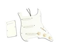 Pickguard SSS Precablato Scratch Plate Caricato 11 Fori Pickup Single Coil Per Chitarra Con Coperchio Posteriore Parti di ricambio per chitarre (Color : 02)
