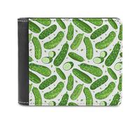 Pickle Cetrioli, portafoglio sottile con tasca frontale e porta carte di credito, per donne e uomini, Stile:, Taglia unica, Per tutte le stagioni