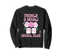 Pickle e Mahj Mahjong e Pickleball Social Club mAh Jong Felpa