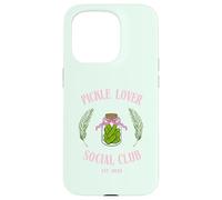 Pickle Lover Social Club Divertente Foodie Estetico Jar Design Custodia per iPhone 15 Pro