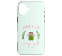 Pickle Lover Social Club Divertente Foodie Estetico Jar Design Custodia per iPhone 16 Plus