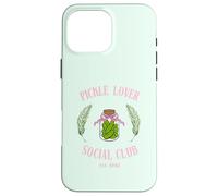 Pickle Lover Social Club Divertente Foodie Estetico Jar Design Custodia per iPhone 16 Pro Max