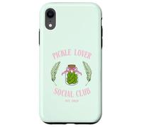 Pickle Lover Social Club Divertente Foodie Estetico Jar Design Custodia per iPhone XR
